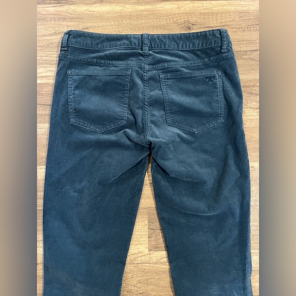 Tory Burch Woman’s Super Skinny Teal Corduroy Cotton Blend Low Rise Jeans 27 - Picture 11 of 16